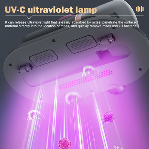 UltraPower UV-C Handheld Mite Vacuum: Wireless Sterilization and Filtration System