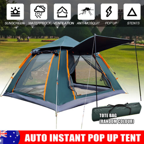 Ultra-Fast Setup 4-5 Person Pop-Up Tent – Lightweight, Durable Outdoor Camping Shelter with UV Protection and Waterproof Features