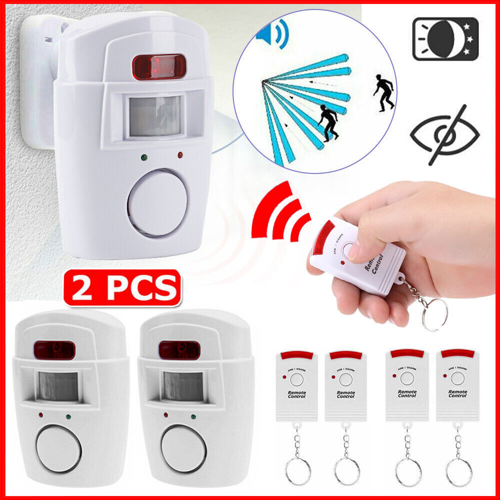 Wireless Motion Sensor Alarm System for Home Security with PIR Detector - Ideal for Doors, Garages, Sheds