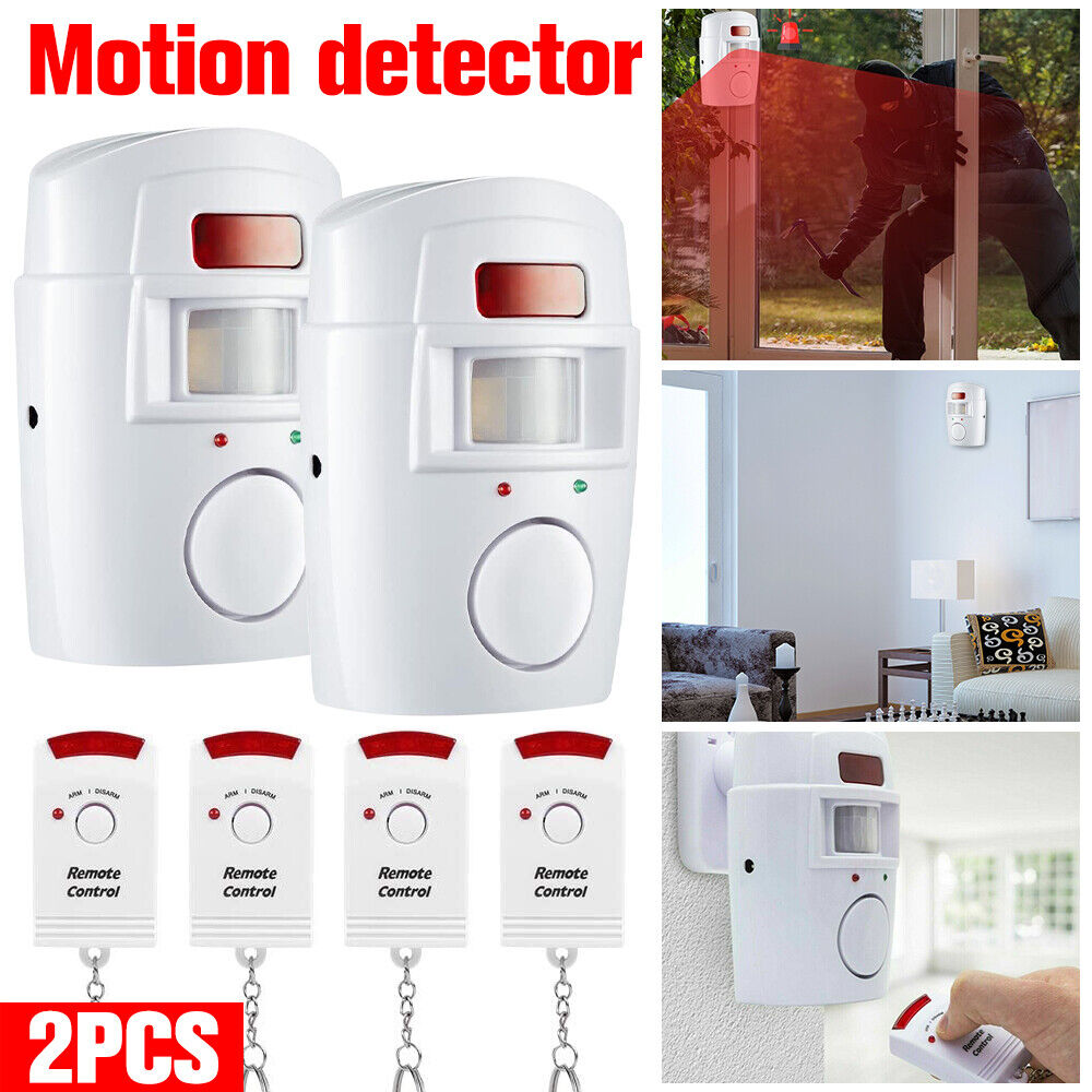 Wireless Motion Sensor Alarm System for Home Security with PIR Detector - Ideal for Doors, Garages, Sheds