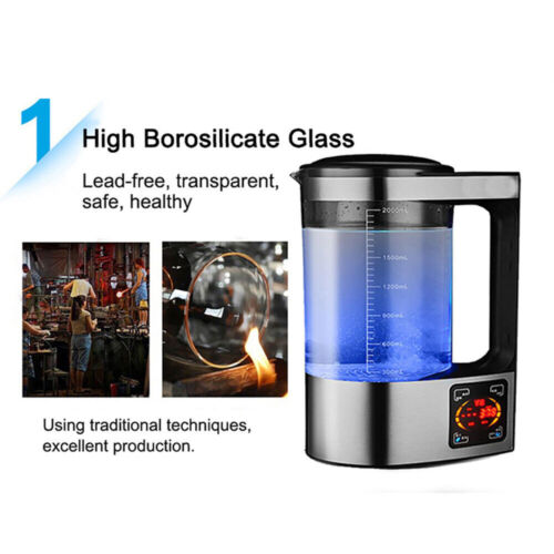 2L High-Capacity Hydrogen Water Generator with Multi-Function Purification and Digital LED Touch Display