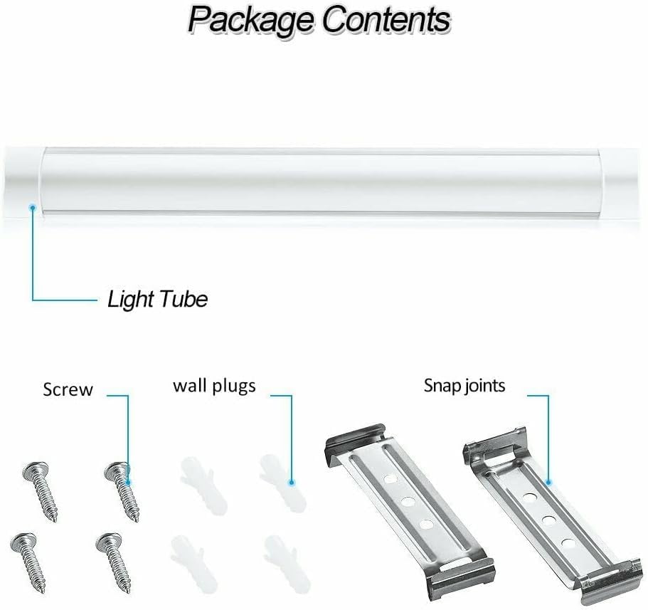 10x40W LED Slim Ceiling Batten Light, 4FT (1200mm), Cool White 6500K