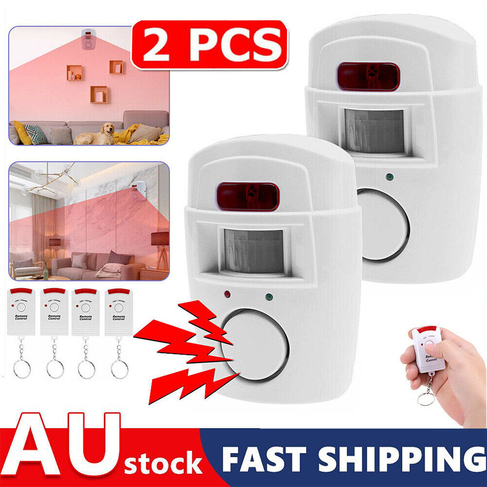 Wireless Motion Sensor Alarm System for Home Security with PIR Detector - Ideal for Doors, Garages, Sheds