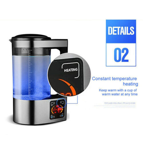 2L High-Capacity Hydrogen Water Generator with Multi-Function Purification and Digital LED Touch Display