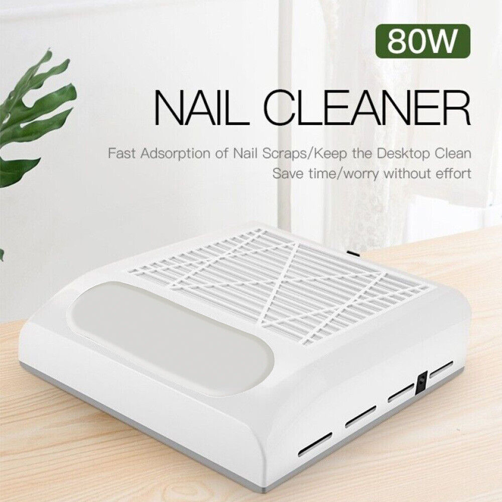 Salon Nail Art Vacuum Cleaner w/ Filter Manicure Dust Suction Fan Collector