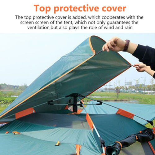 Ultra-Fast Setup 4-5 Person Pop-Up Tent – Lightweight, Durable Outdoor Camping Shelter with UV Protection and Waterproof Features