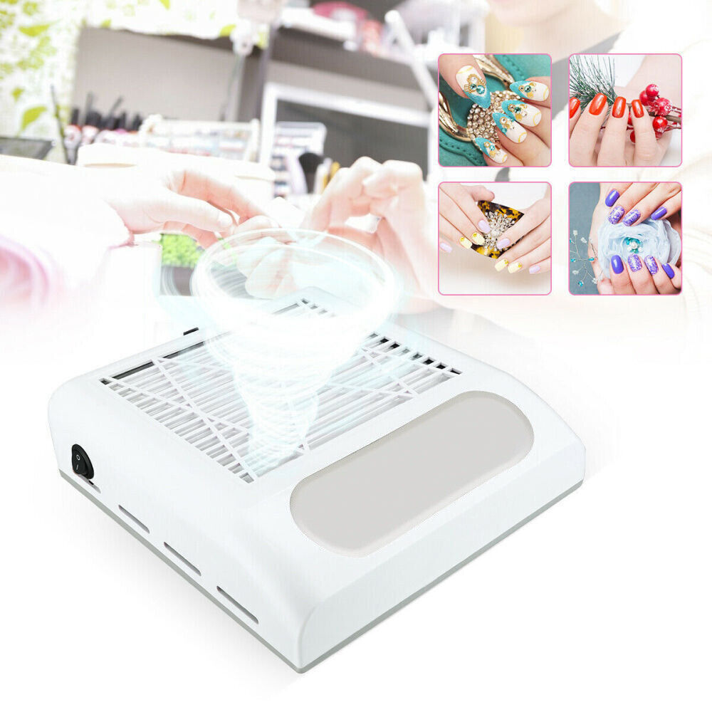 Salon Nail Art Vacuum Cleaner w/ Filter Manicure Dust Suction Fan Collector