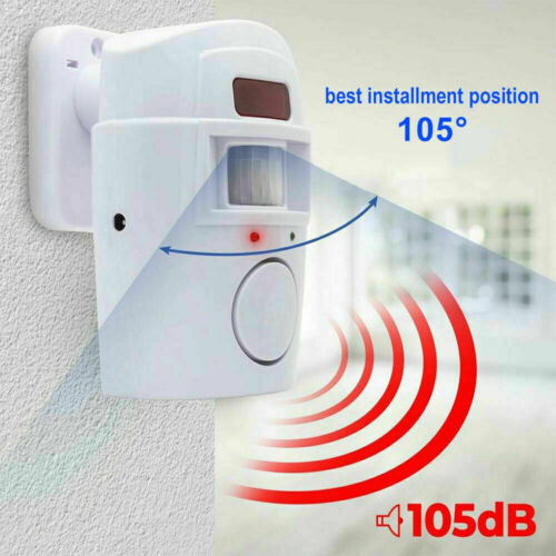 Wireless Motion Sensor Alarm System for Home Security with PIR Detector - Ideal for Doors, Garages, Sheds