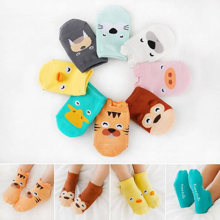 Ola Koala Unisex Baby Socks - Cute Cartoon Animals Pack of 8