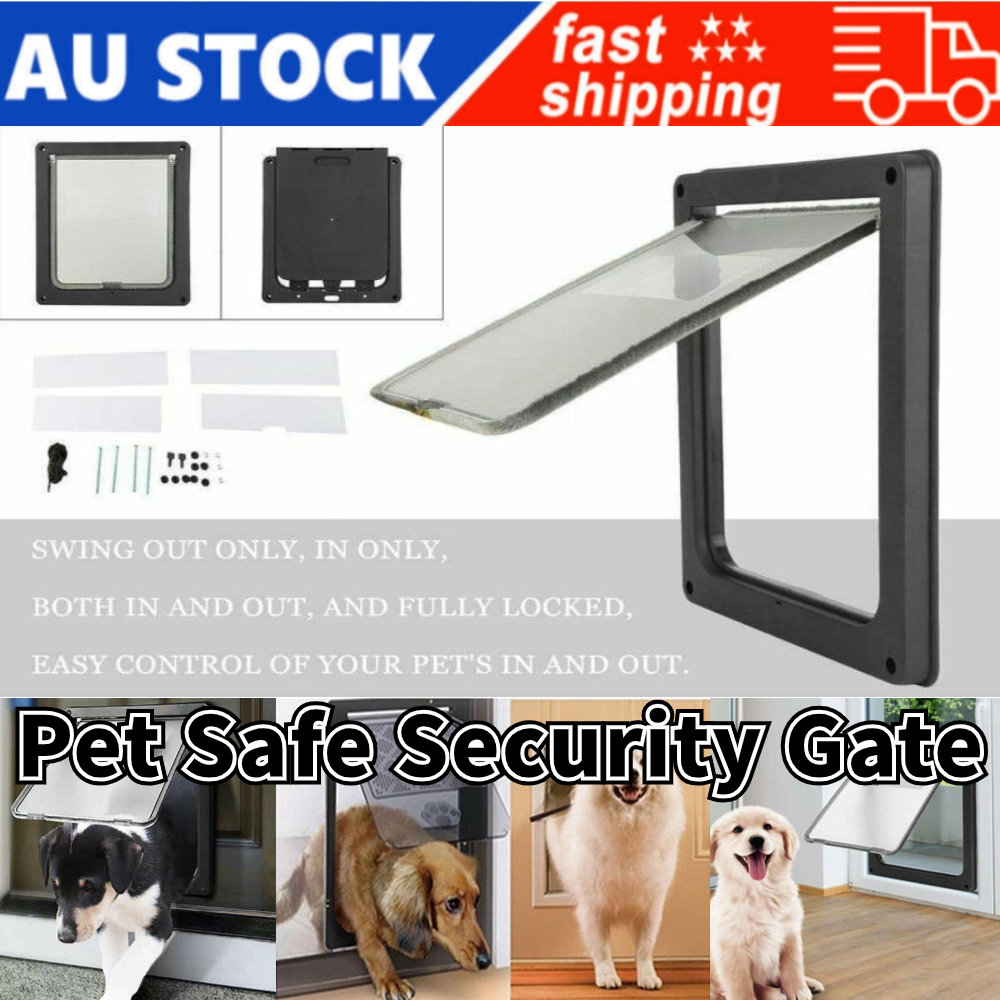 Large Size 2-Way Lockable Pet Brushy Flap Door