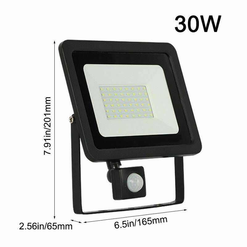 LED Flood Light with Motion Sensor Outdoor Garden Waterproof 10W 50W 100W 6000K